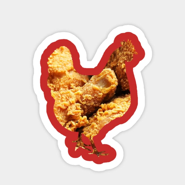 Fried chicken chicken Sticker by FrankNscollop